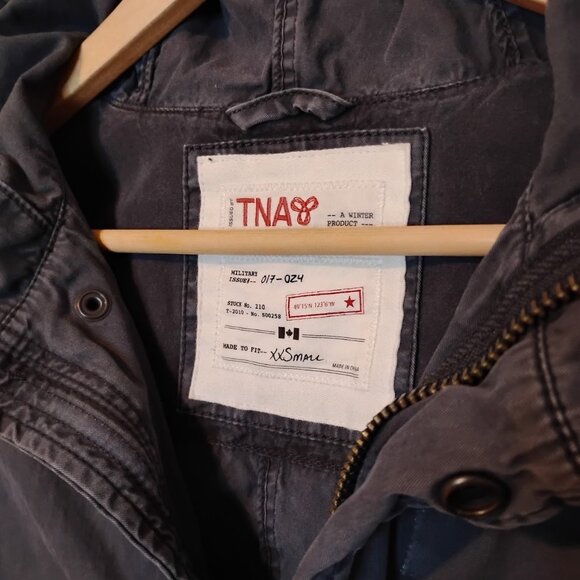 Aritzia TNA Women's Dark Grey Military Edition Parka Coat Jacket Size XXS - Picture 3 of 3